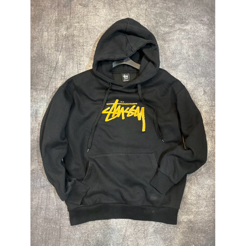 hoodie stussy Gold Medium fit L original Second