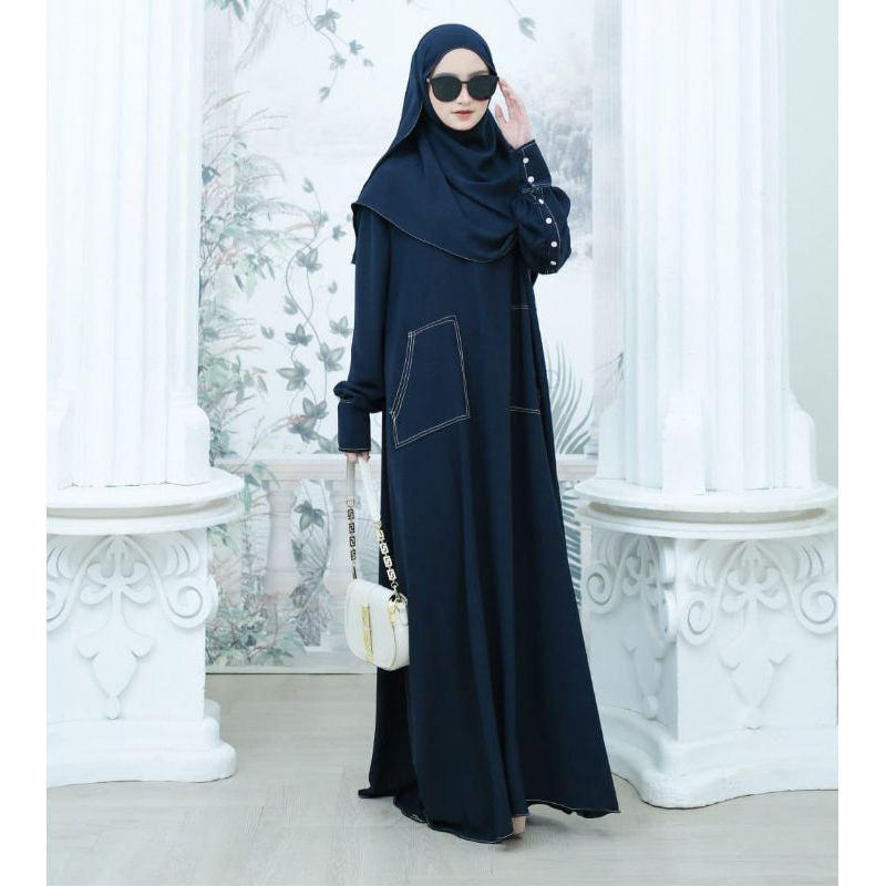 LUBNA ABAYA TERBARU ABAYA SET PASHMINA