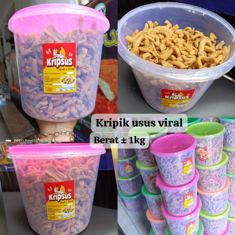 

[950gr] Kripik usus gurih lezat / Keripik usus Kripsus murah / Keripik usus enak