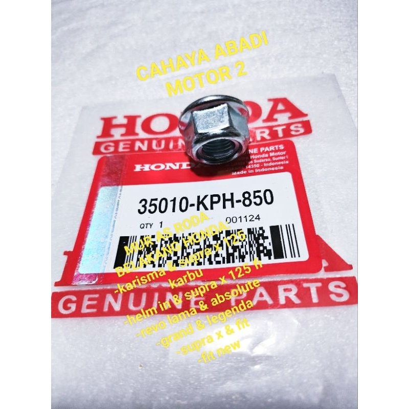 MUR AS RODA BELAKANG HONDA KARISMA SUPRA X SUPRA FIT OLD FIT NEW REVO LAMA REVO ABSOLUTE REVO FIT GR