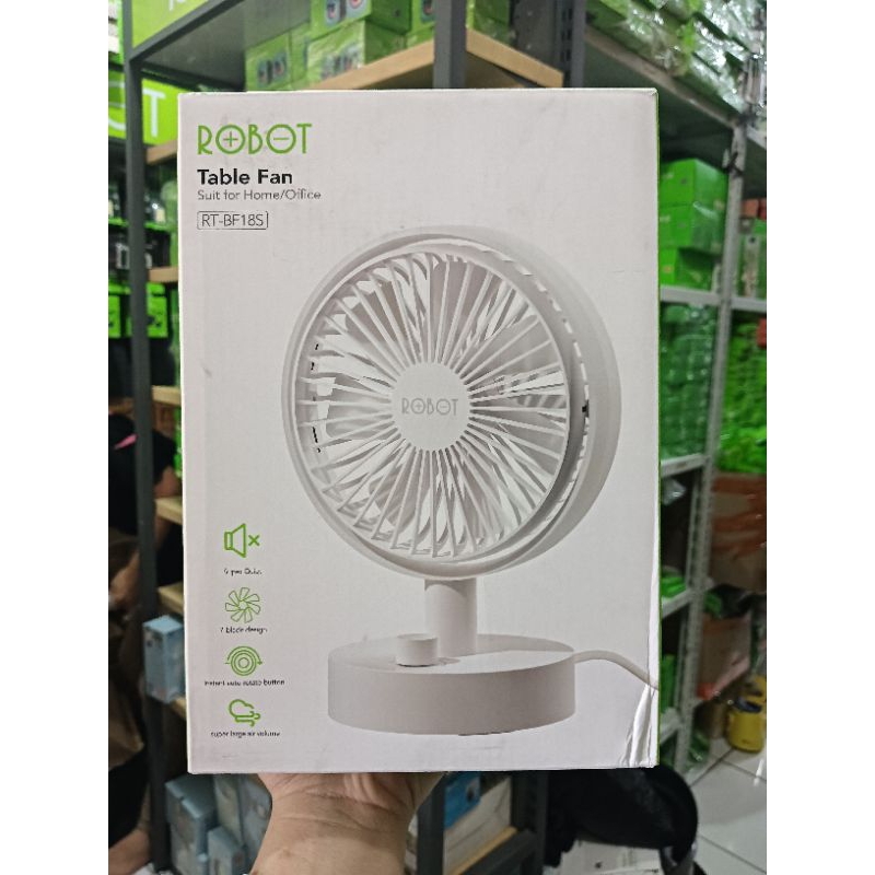 NEW ROBOT❗ RT-BF18S kipas angin mini table fan tanpa baterai