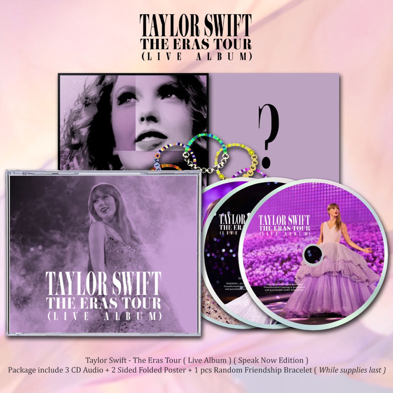 CD TAYLOR SWIFT - ERAS TOUR LIVE ALBUM ( SPEAK NOW EDITION ) 3 CD . TAYLOR SWIFT CD , TAYLOR SWIFT V