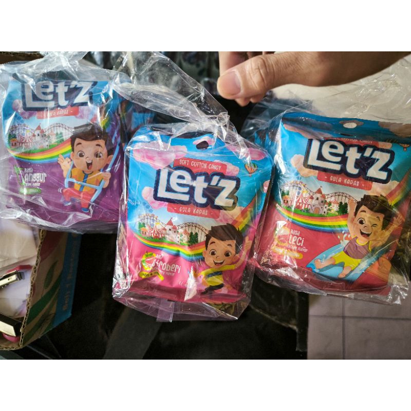 

Permen gula kapas Let'z 7g (isi 10 pcs)