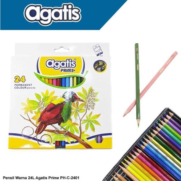 

Pensil Warna Prime 24 Warna Agatis Stationery / Permanent Colour Agatis C24