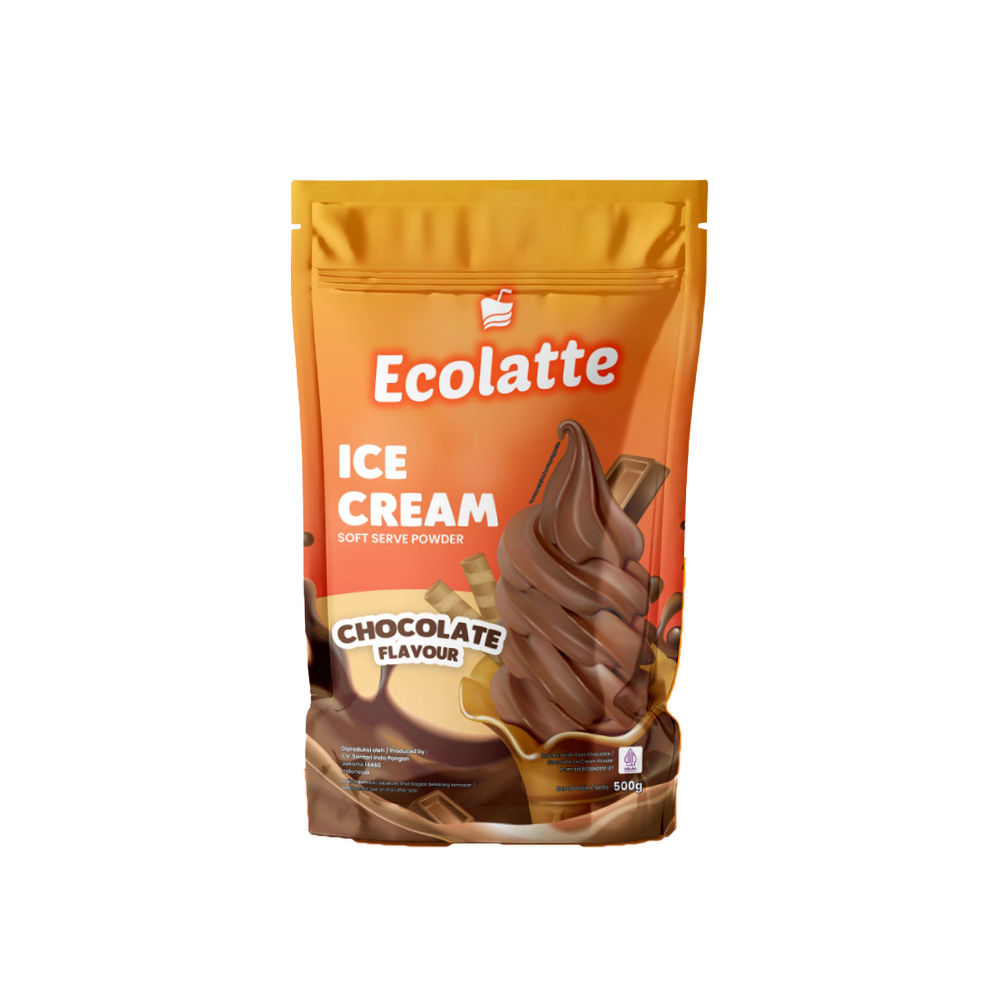 

Ecolatte Soft Serve Chocolate / Bubuk Ice Cream 1kg