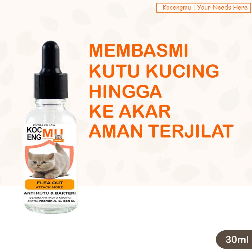 Obat Tetes Kutu Kucing Pembasmi Kutu Kucing Tetes Kutu Kucing  Kocengmu serum