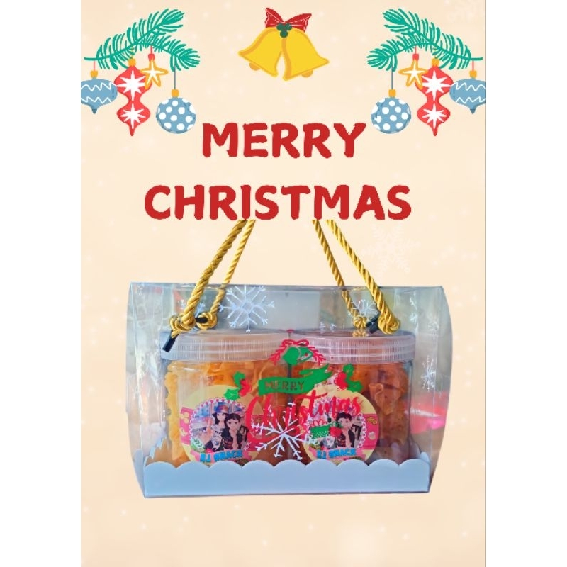 

Hampers Natal Keripik Kentang Original Dan Keripik Kentang Pedas Cemilan Sehat Dan Crunchy