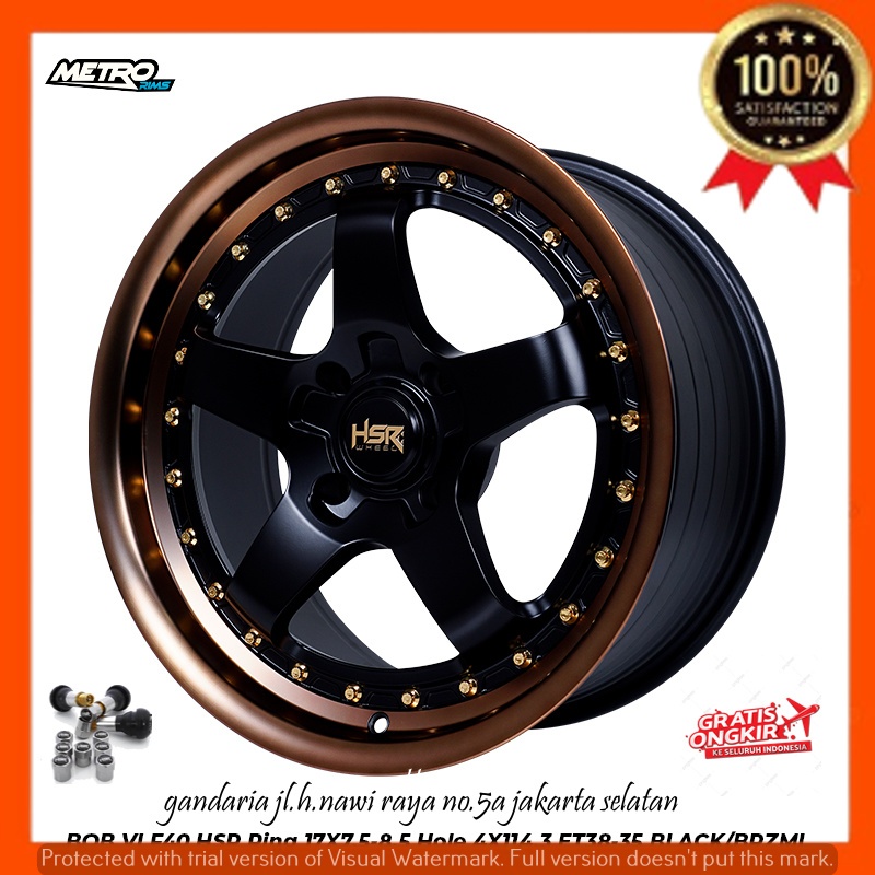 VELG PELEK RACING R17 RING 17 UNTUK MOBIL AVANZA XENIA BRIO JAZZ AGYA AYLA SIGRA CALYA SIRION DLL