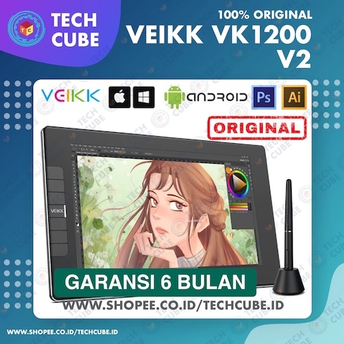 VEIKK VK1200 V2 Graphic Digital Display Drawing Pen Tablet Design Alt VK1060 Pro