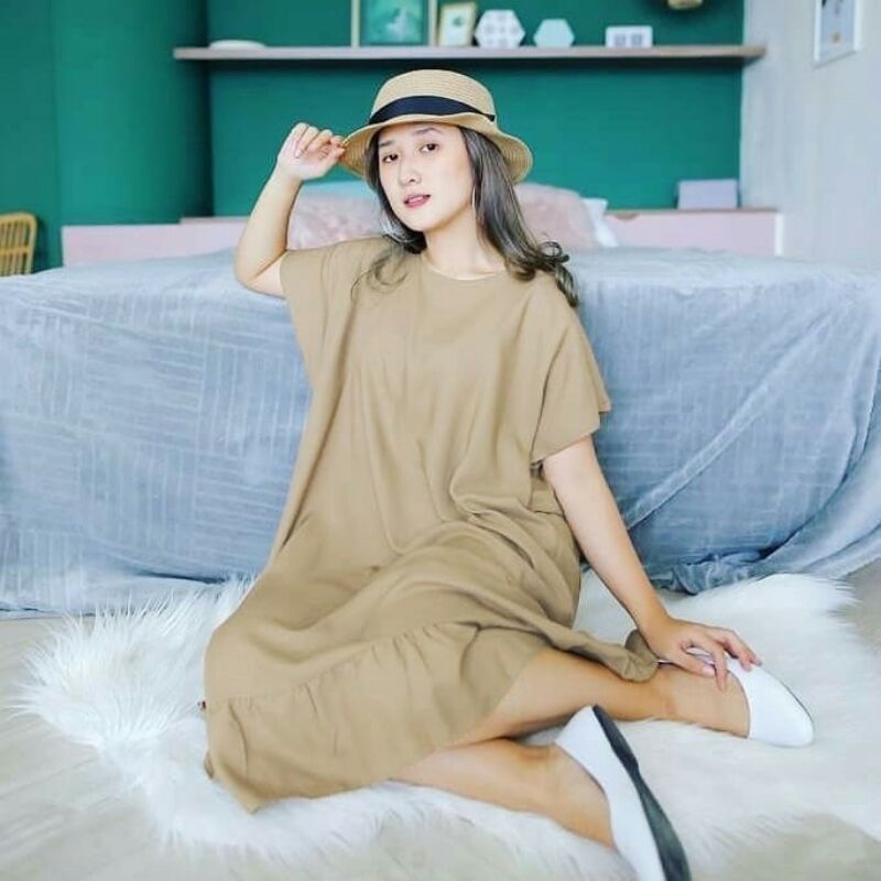 Daster Ruffle Busui/Daster Polos Ruffle Busui/Daster Busui  Polos