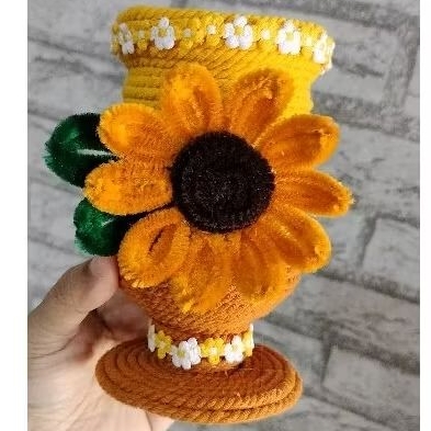 

Prakarya Anak Sekolah' Tempat Pensil/Vas Bunga Dari Botol Plastik Bekas 1 Liter