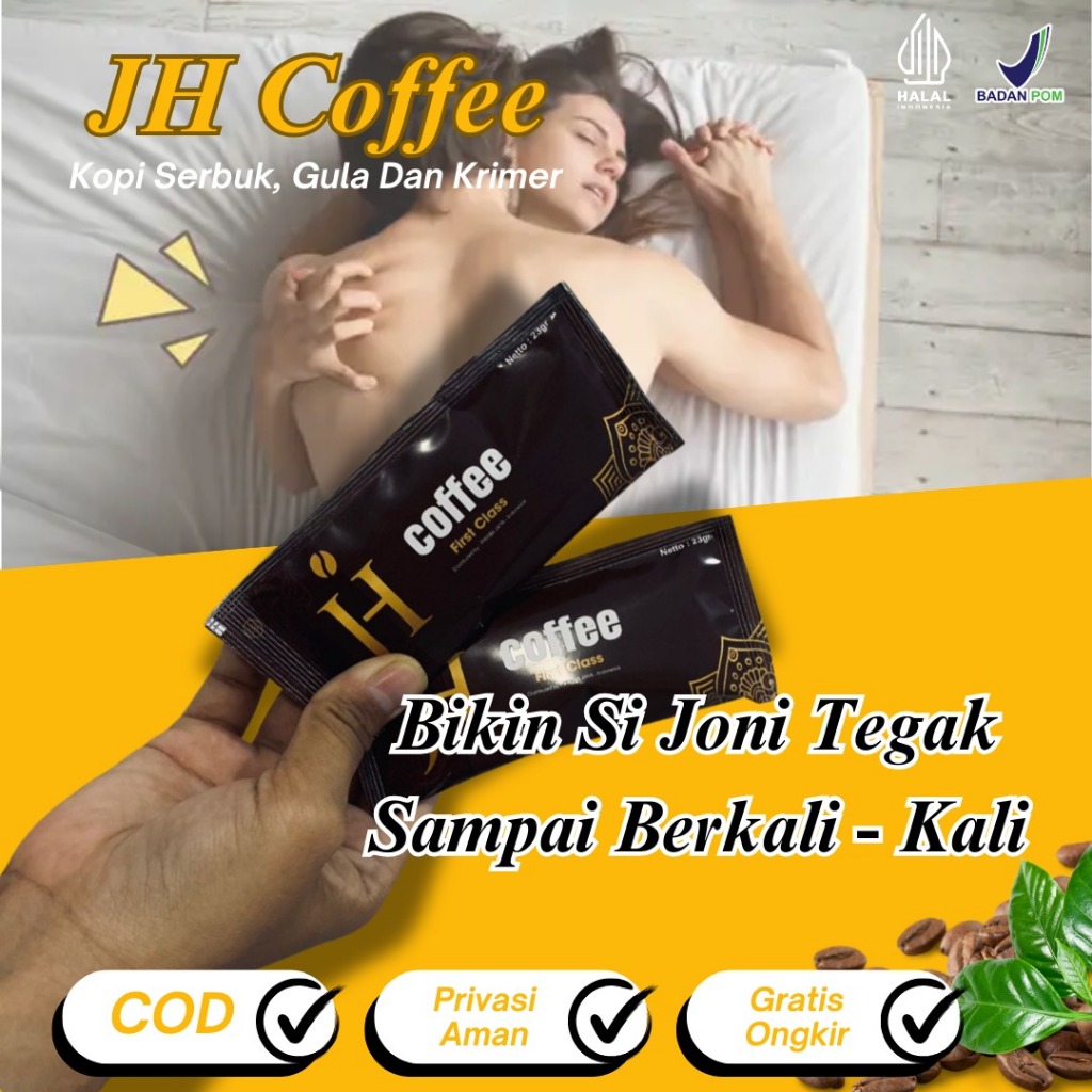 

Kopi JH Kopinya Pria Dewasa - Kopi Penambah Stamina - Kopi Asli Original 1 Box Isi 10 Sachet