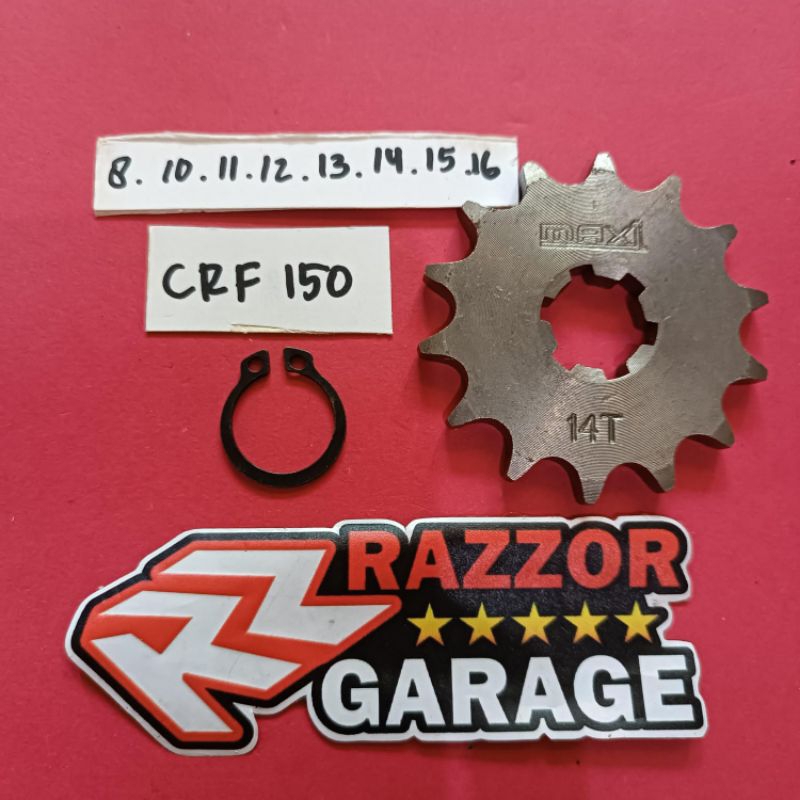 GEAR DEPAN NEOTEX CRF MEGA PRO TIGER VERZA HONDA UK 8.10.11.12.13.14.15.16T 428