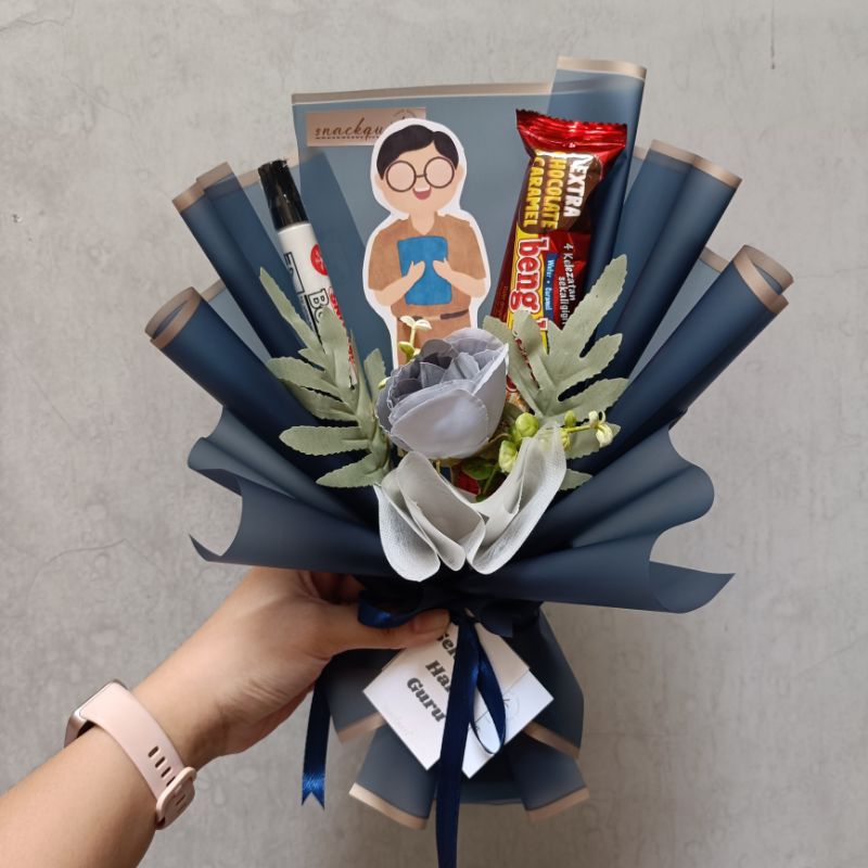

BOUQUET PROFESI & GURU MINI | SNACKQUET | wisuda / hari guru / graduation / birthday / souvenir / hampers