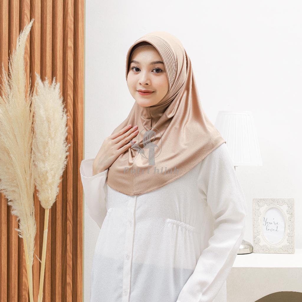 Bergo Hamidah Sport Menutup Dada | Hijab Sport Menutup Dada Jersey Premium(M) Hijab Bergo Hamidah