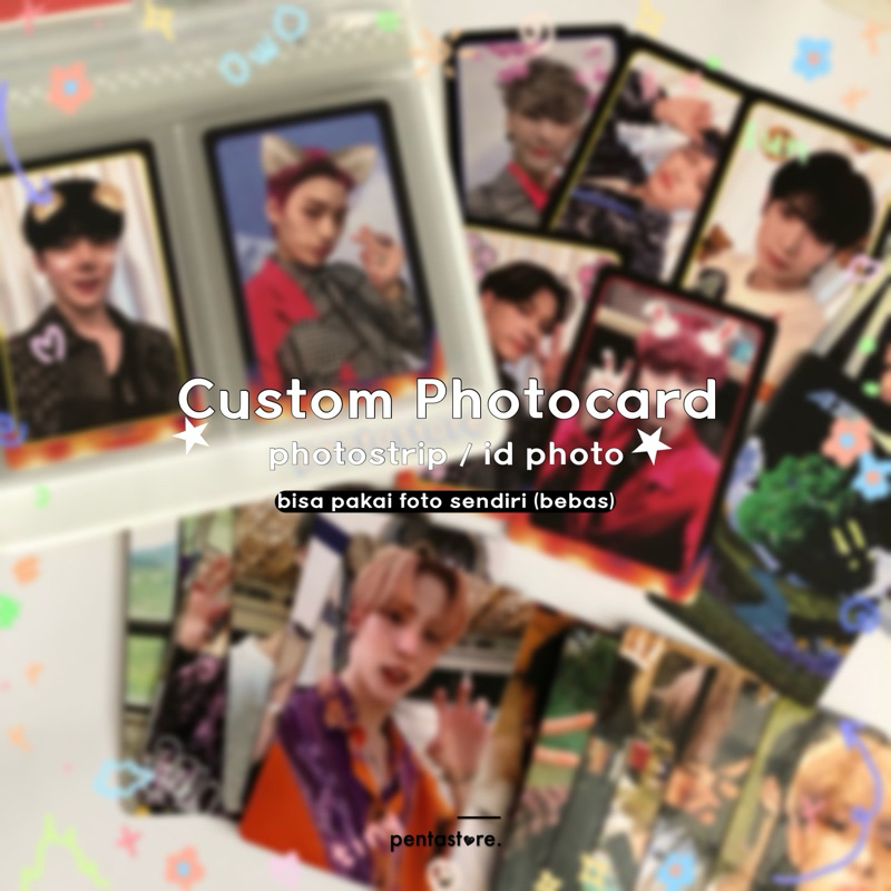 CUSTOM | Photocard 2 sisi ⋆ Actor Kdrama Anime PC