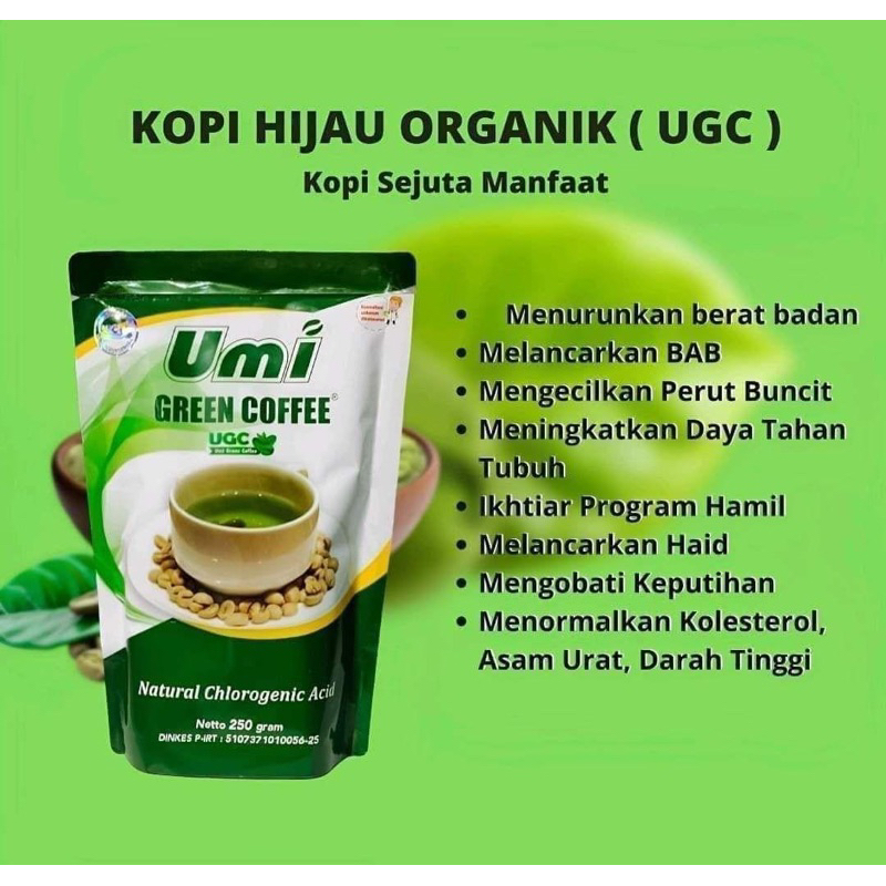 

UMI GREEN COFFEE - UGC - Pelangsing - Termurah original