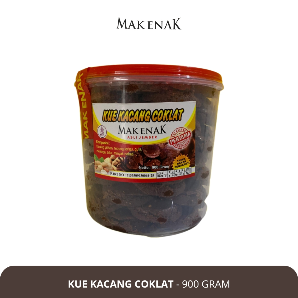 

MAK ENAK - Kue Kacang Coklat - 900 GRAM