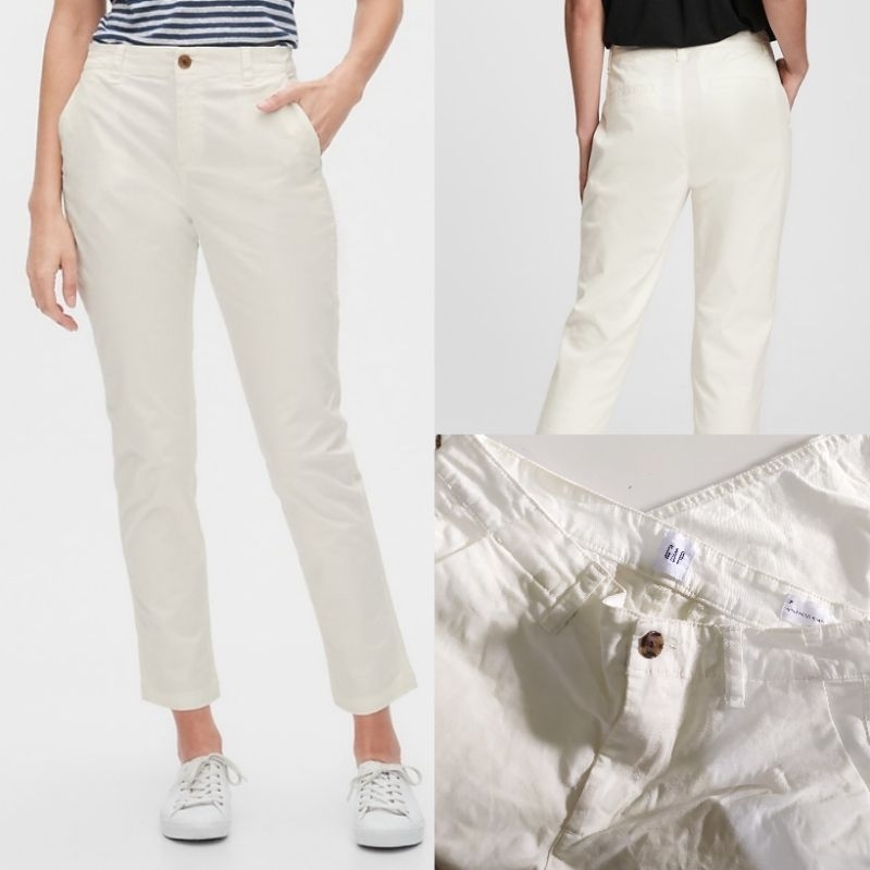 Gap off-white Girlfriend khaki Pant
