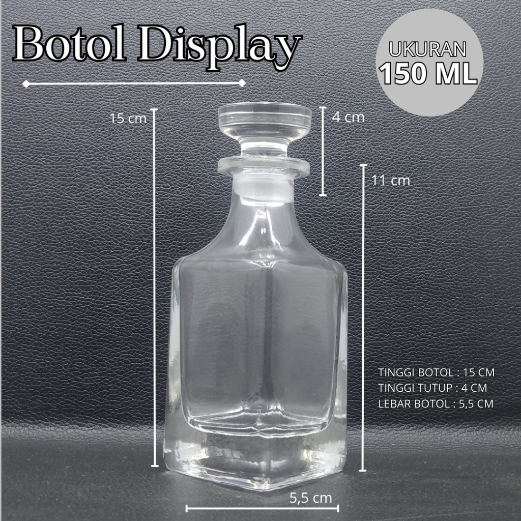 Botol display jin 150ml