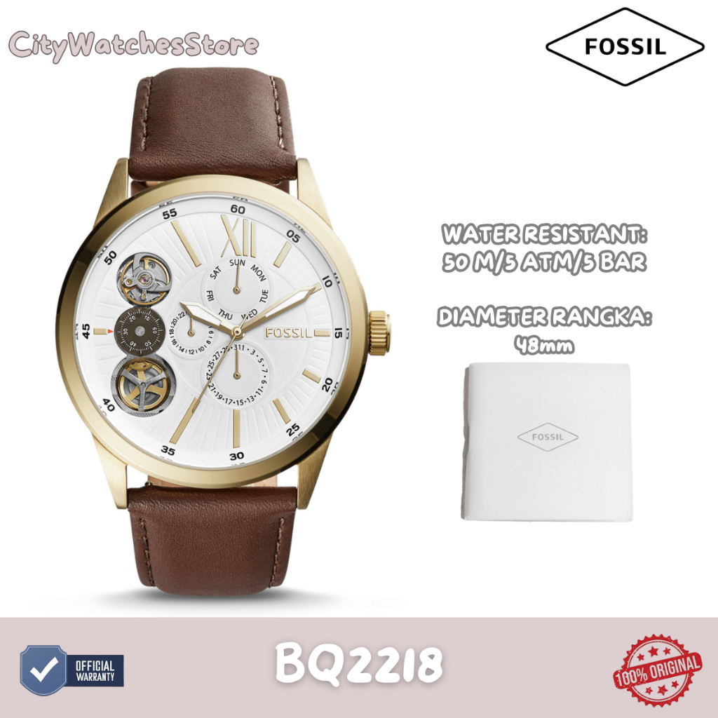 Jam Tangan Pria Fossil Original Bergaransi 1 Tahun Resmi - BQ2218 / Jam Ori / Jam Tangan Baru/ Jam T
