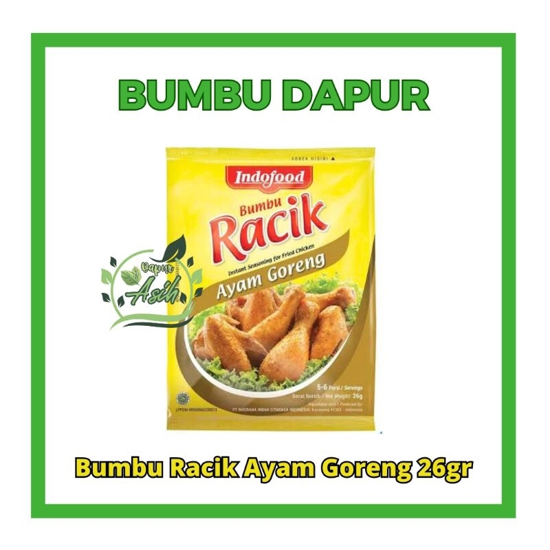 

Indofood Racik Bumbu Ayam Goreng 26Gram