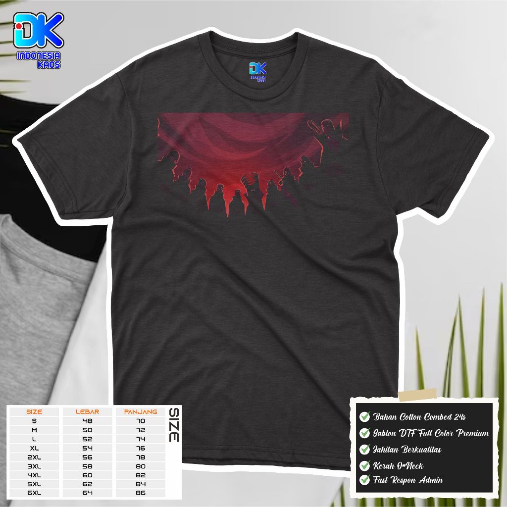 KAOS AKATSUKI TSHIRT FILM ANIME AKATSUKI