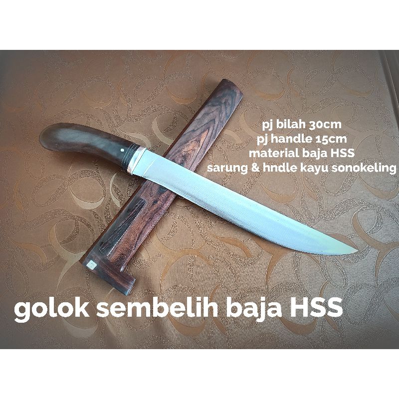 golok sembelih baja HSS