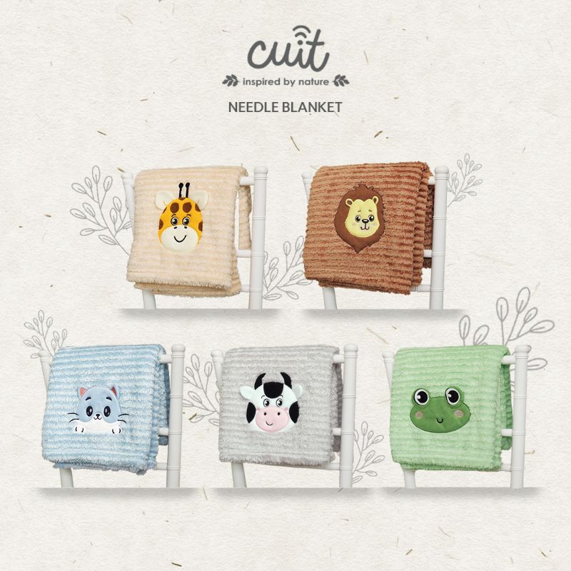 CUIT X KINTAKUN NEEDLE BLANKET SELIMUT KARAKTER ANAK uk 76 x 102 ALL VARIANT