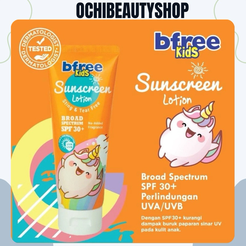 BFREE KIDS SUNSCREEN LOTION 100ml  | SUNSCREEN BFREE | SUNSCREEN ANAK ANAK