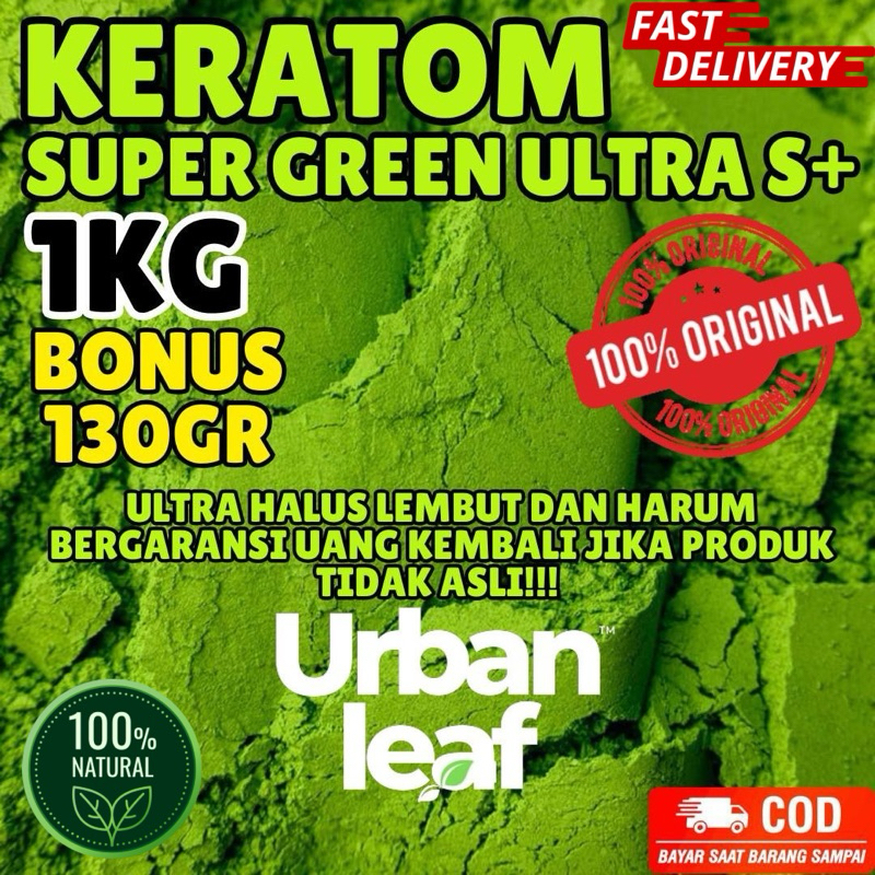 

URBAN LEAF ( GRATIS 130 GRAM )bubuk purli bubuk daun purli bubuk purli purlik bubuk hijau herbal