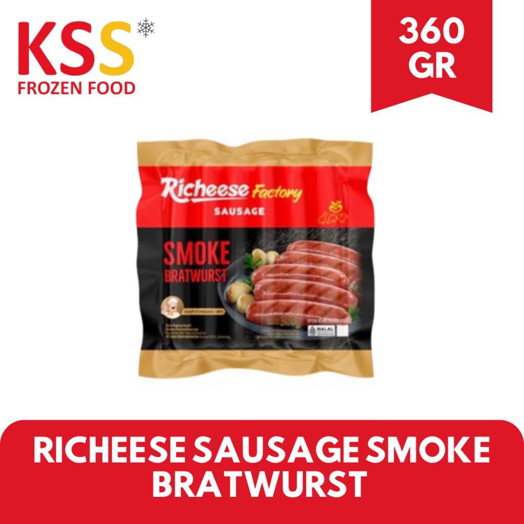 

RICHEESE SAUSAGE SMOKE BRATWURST 360 GR