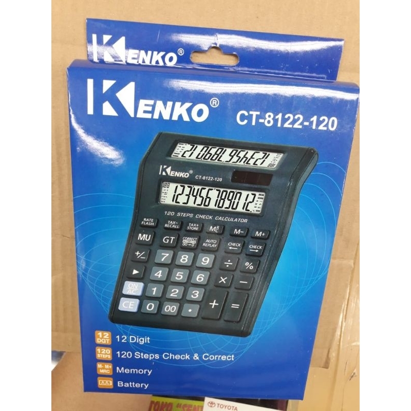 

KALKULATOR ORIGINAL KENKO 2 LAYAR CT8122-120 JUMBO