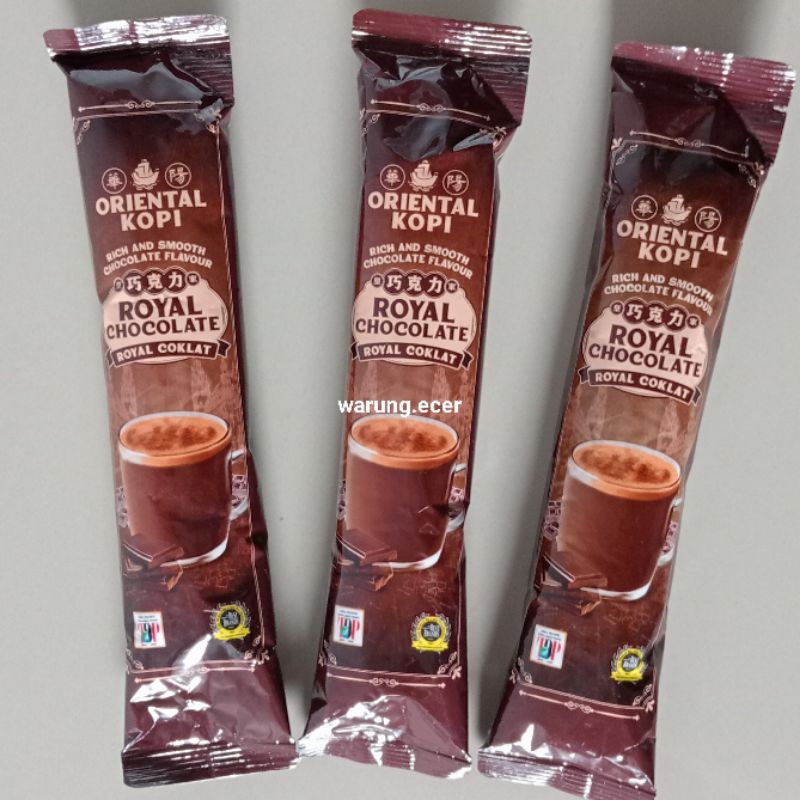 

ECERAN - ORIENTAL ROYAL CHOCO CHOCHOLATE COKLAT (1 SACHET)