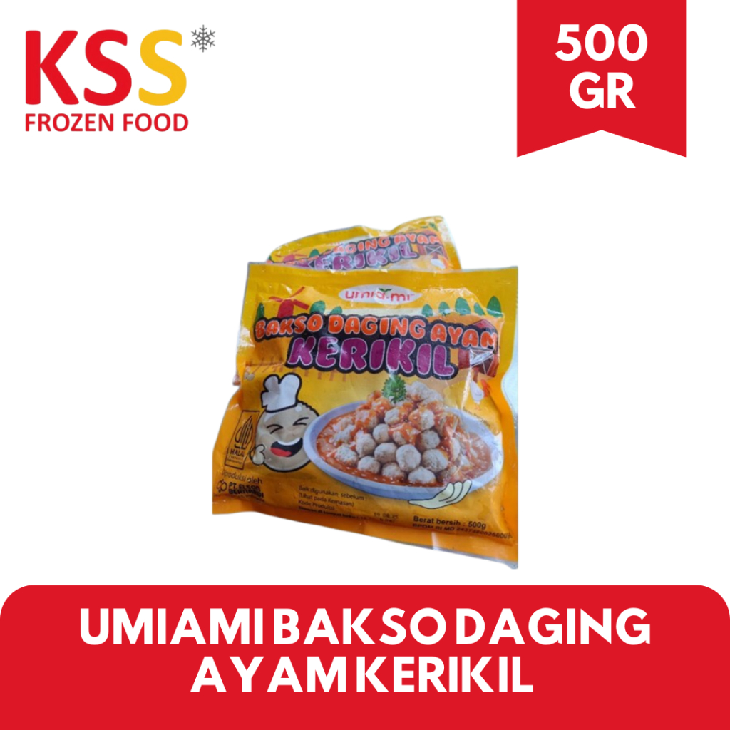 

UMIAMI BAKSO DAGING AYAM KERIKIL 500 GR