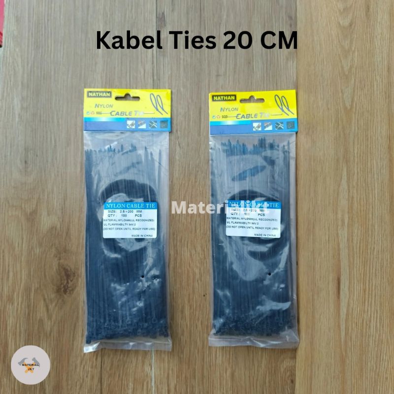 

KABEL TIES MURAH / KABEL TIES HITAM PUTIH MURAH / KABEL TIES 20 CM