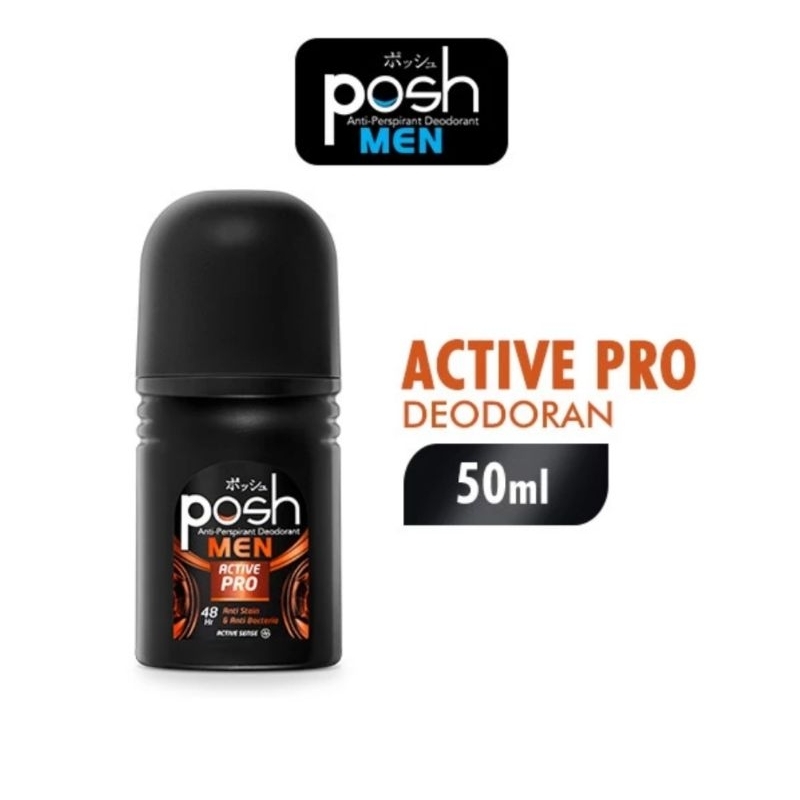 Posh Deodorant Active Pro 50 ml / Deodorant Pria Posh