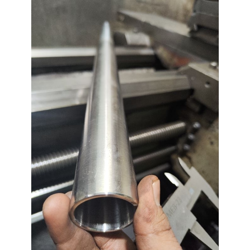 pipa stenlis seamless 316L od 27mm tebel 3mm panjangnya 1 meter
