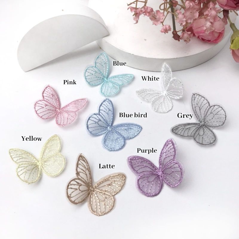 KUPU KUPU RENDA/APLIKASI KUPU KUPU /APLIKASI KUPU ANEKA WARNA