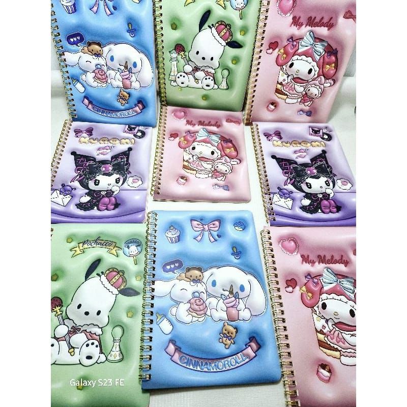 

NOTEBOOK A5 SANRIO KERTAS BERWARNA BERMOTIF ì /BUKU TULIS A5 KUROMI CINNAMOROL POCACHO MELODY