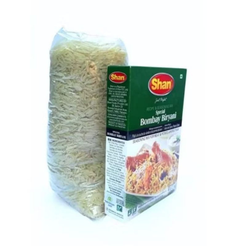 

PAKET BWRAS BASMATI DAN BUMBU BRIYANI SHAN PAKET NASI BIRYANI HEMAT
