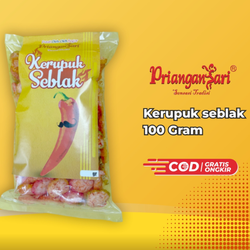 

Kerupuk Seblak Balado Priangansari 100gram Cemilan Gurih Super Enak