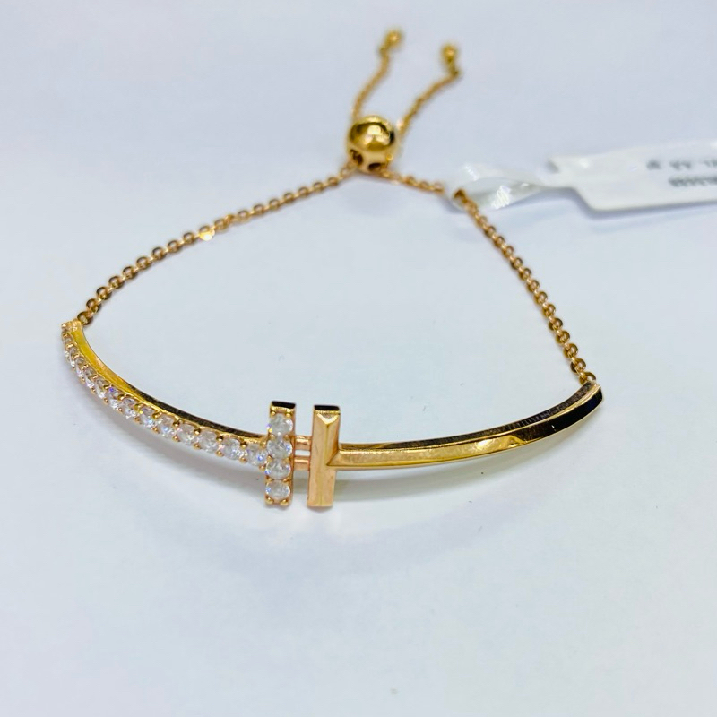 gelang emas serut fashion italy 17k