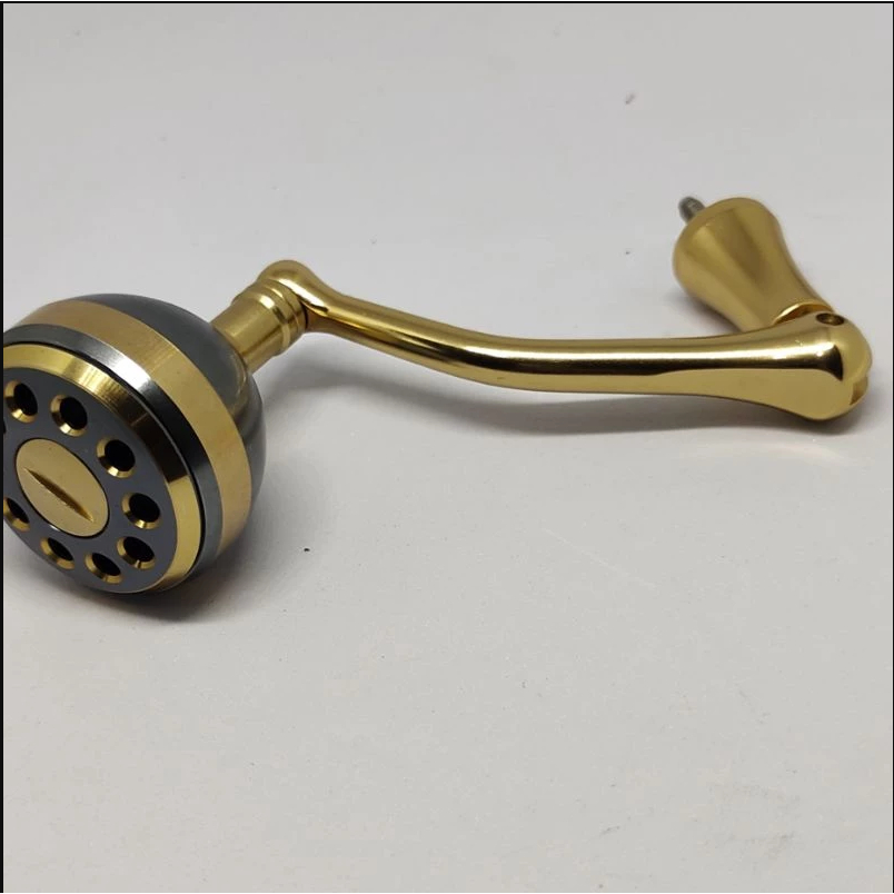 [ RESTOCK, TIDAK PO ] HANDLE REEL UNTUK POWER HANDLE, KNOB METAL GOLD, (UKURAN 4000-5000 DAN 6000-90