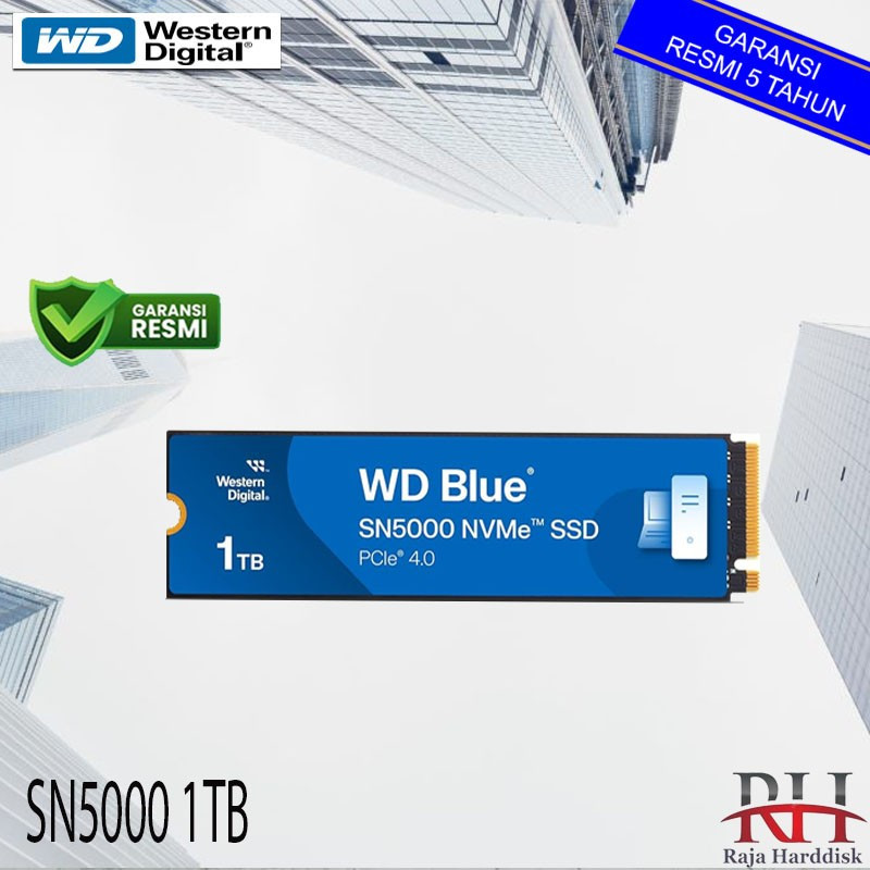 WD SSD Blue SN5000 1TB M.2 Pcie Gen4 Nvme 2280 1 TB