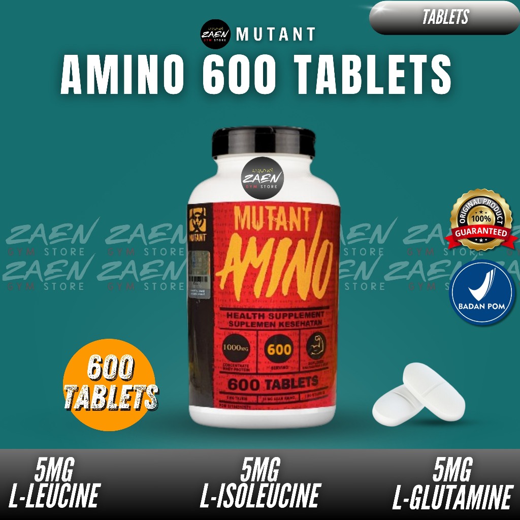 Mutant Amino 600 Tablet BPOM