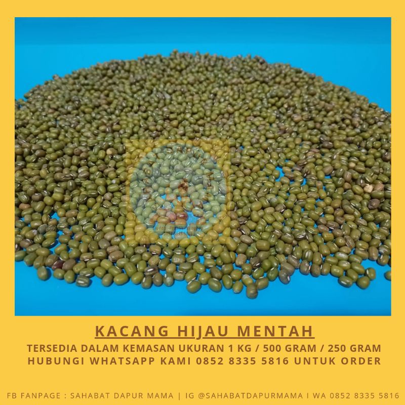 

Kacang Hijau Mentah Ukuran 1kg