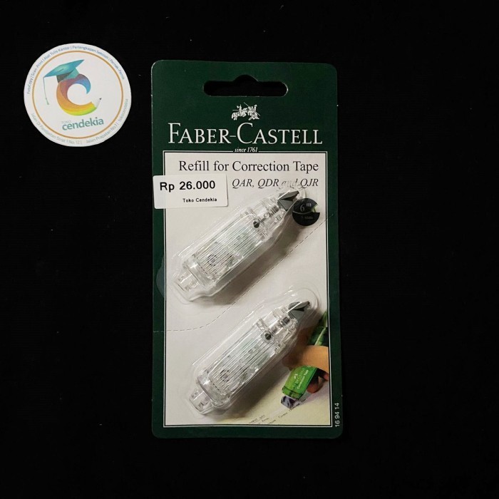 

Refill Correction Tape Tipe-x Kertas FABER CASTELL QJR/QAR-506 2pcs