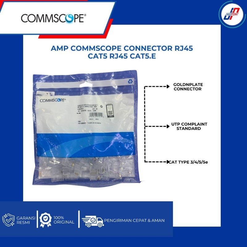 AMP COMMSCOPE CONNECTOR RJ45 CAT5 RJ45 CAT5.e