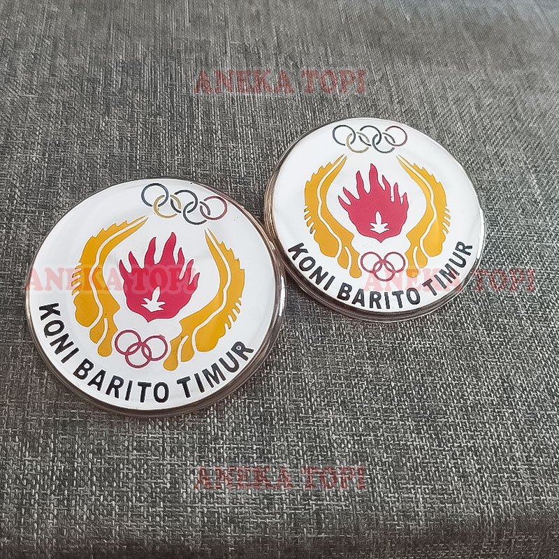 Pin Koni Barito Timur Model Bulat Pin Bros Logo Koni - Aneka Topi